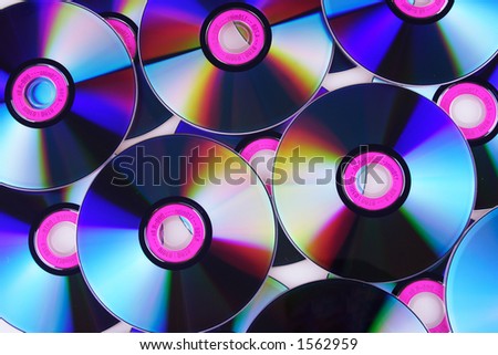 Compact disc close up.
