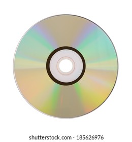Compact disc isolated on white background. With clipping path.