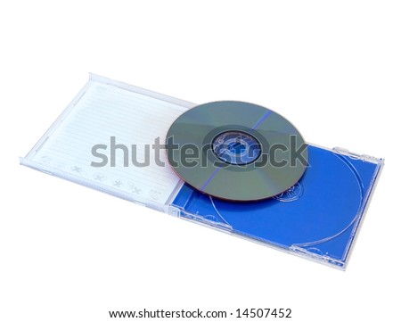 Compact disk in the case