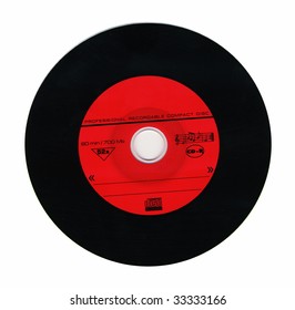 Compact disk isolated on white background