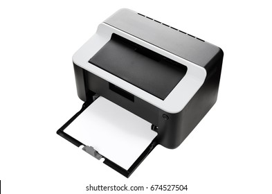 Impresora láser compacta aislada en fondo Foto de stock 700636498 |  Shutterstock