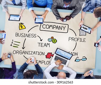 Company Organization Employees Group Corporate Concept Stock Photo ...