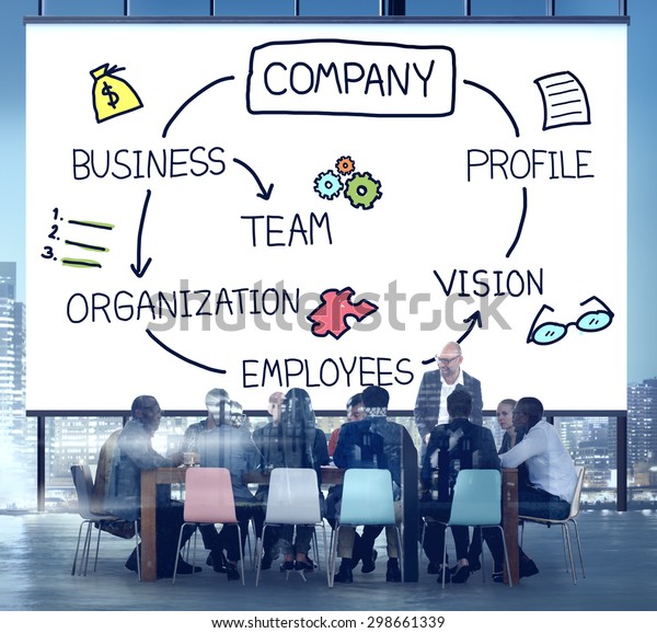 Company Organization Employees Group Corporate Concept Stock Photo ...