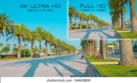 Compare video standards 4K Ultra HD vs Full HD