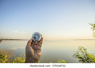compass in hand guide to destination