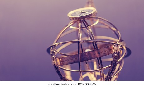 Compass Metal Armillary Sphere Model
