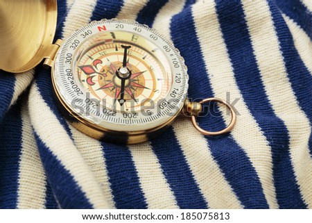 Compass on a sailor shirt