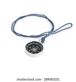 Compass on white background
