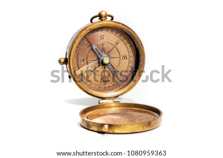 Compass On White Background