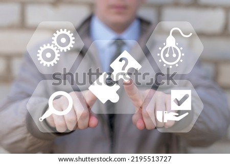 Compatibility concept. People compatible. Cooperation solution business.