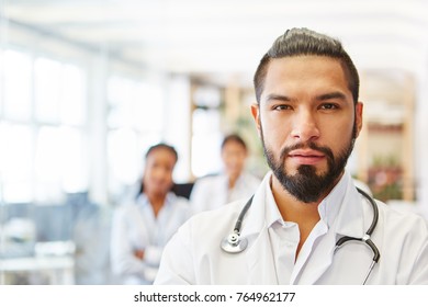 Competent Doctor As Chief Physician Showing Competence And Leadership