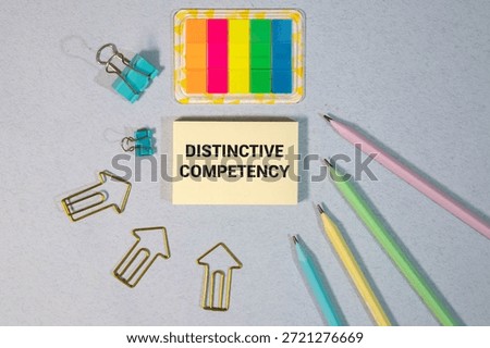 Competitive Advantage - attribute that allows an organization to outperform its competitors, text concept on card for presentations and reports