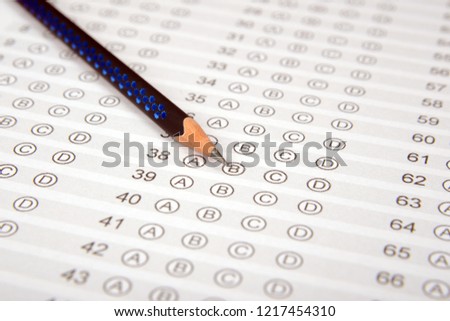 Competitive exam answer sheet to measure intelligence