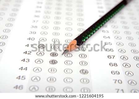 Competitive exam answer sheet to measure intelligence
