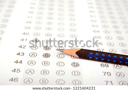 Competitive exam answer sheet to measure intelligence