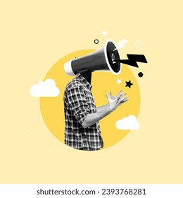 Complain about everything, blame other people, negative comments, angry angry complaining boss, displeased manager, angry business boss, megaphone head, shouting complaint at everything, Complaining - Powered by Shutterstock