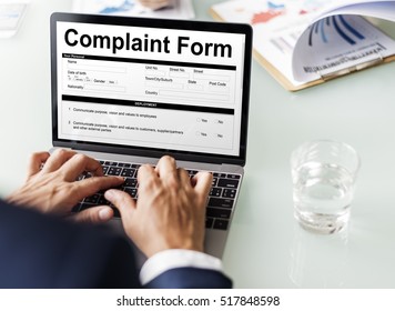 Complaint Form Customer Response Concept