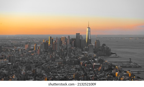 The Complete Manhattan seen during the Sunrise