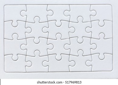 Set Twenty Four Puzzle Pieces Vector Stock Vector (Royalty Free) 309014234