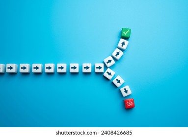 Complete the task or fall into chaos. Choose the right path. The fork between success and failure. Choosing a further path, alternative options.