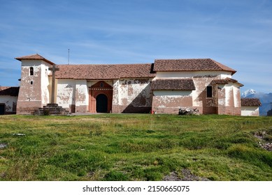 A Complete View Of The Colonial Church Of Maras Town - Cusco - PERU