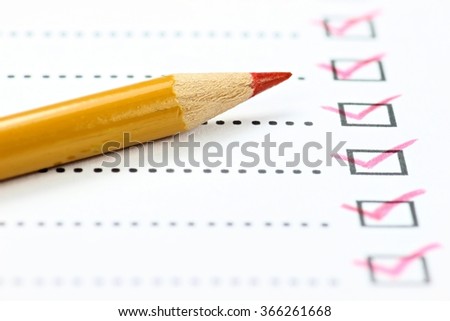 completed checklist