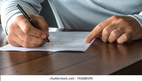 Completing A Medical Form