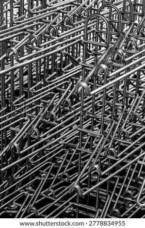 Complex Silver Metal Wire Grid Pattern