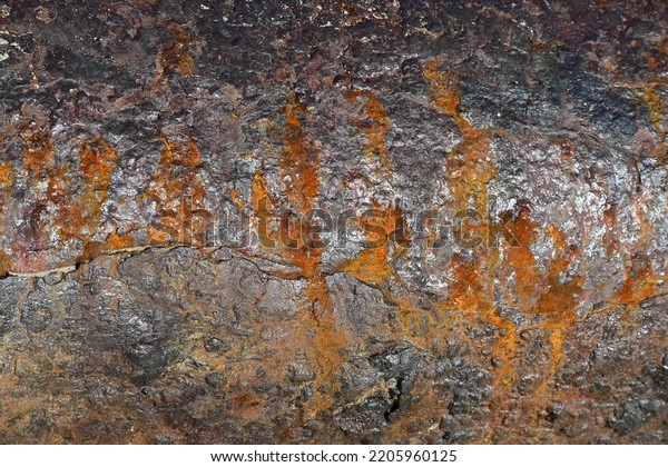 Complex Textures Colours Patterns On Rusting Stock Photo 2205960125 ...