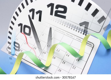 Composite of Clock and Calendar