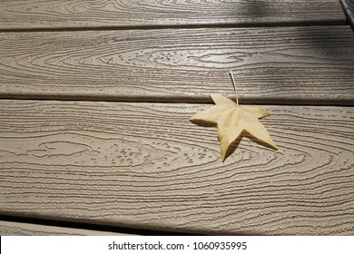 Composite Decking With Leaf