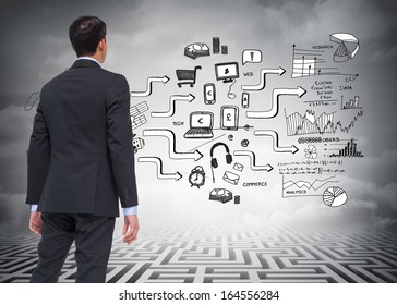 Composite image of asian businessman