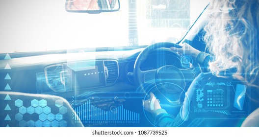 Composite image of digital interface