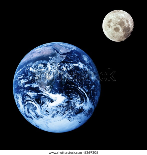 earth moon by