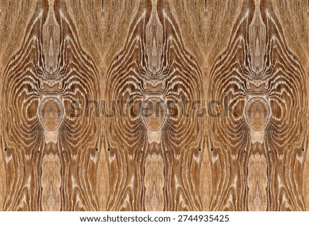 Composite image of repetitive elements derived from a photograph of wood grain on an old yard fence 