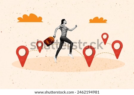 Similar – Image, Stock Photo Female traveler steps out of the dark forest into the sunny surroundings within a park in Oostende, western Belgium. Entering the enlightenment