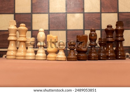 Composition with a chesspieces. Chess
