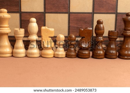 Composition with a chesspieces. Chess