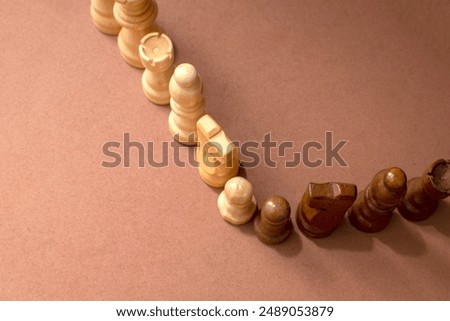 Composition with a chesspieces. Chess