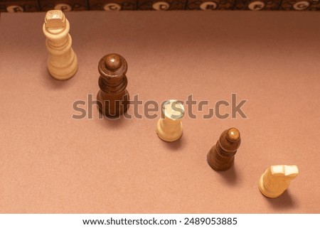 Composition with a chesspieces. Chess