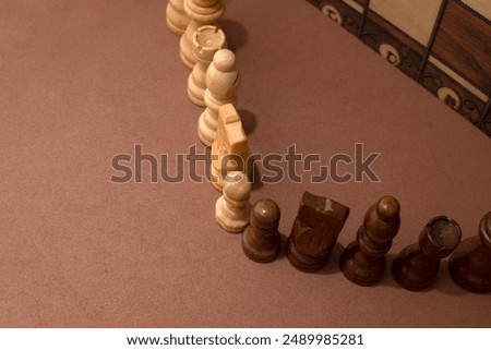 Composition with a chesspieces. Chess