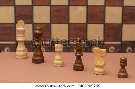 Composition with a chesspieces. Chess
