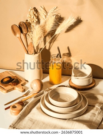 Composition of eco friendly tableware