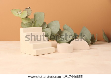 Image, Stock Photo Eucalyptus behind Art Deco fence