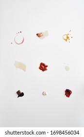  Composition of food stains on white