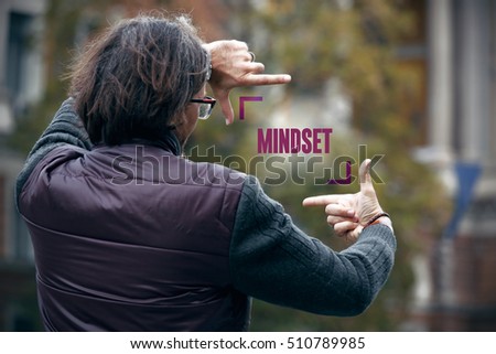Composition frame, Mindset, Business Concept