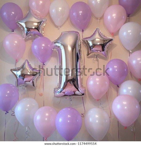 large silver balloons