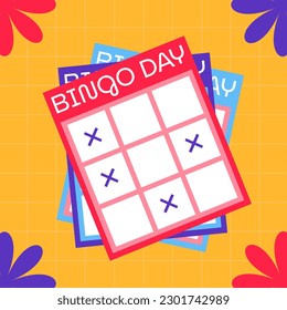 Composition of national bingo day text over bingo game cards. National bingo day, bingo and gambling concept digitally generated image. - Powered by Shutterstock