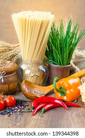 The composition of the pasta