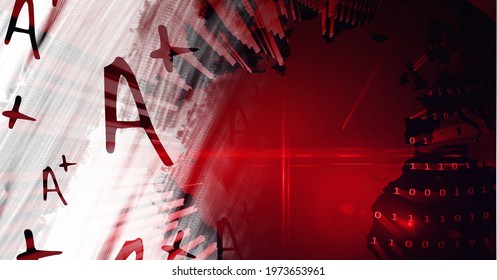 Composition of a plus rating over binary coding on red background. global networking, technology and digital interface concept digitally generated image. - Powered by Shutterstock - Get 15% off with code: PIKWIZARD15